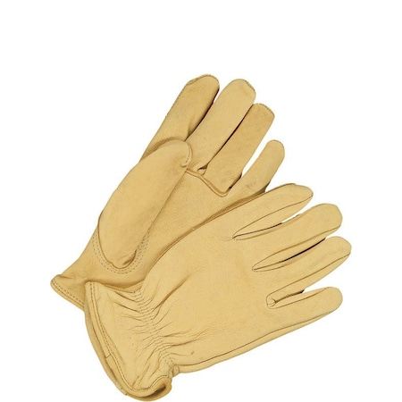 Bdg Leather Drivers Gloves, Deerskin, Shirred Slip-On, Keystone Thumb, Gunn Cut, Tan, 2XL 1 PR 20-1-366-X2L